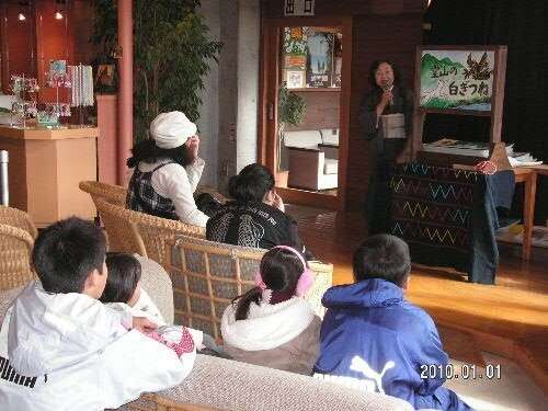 道の駅で紙芝居上演